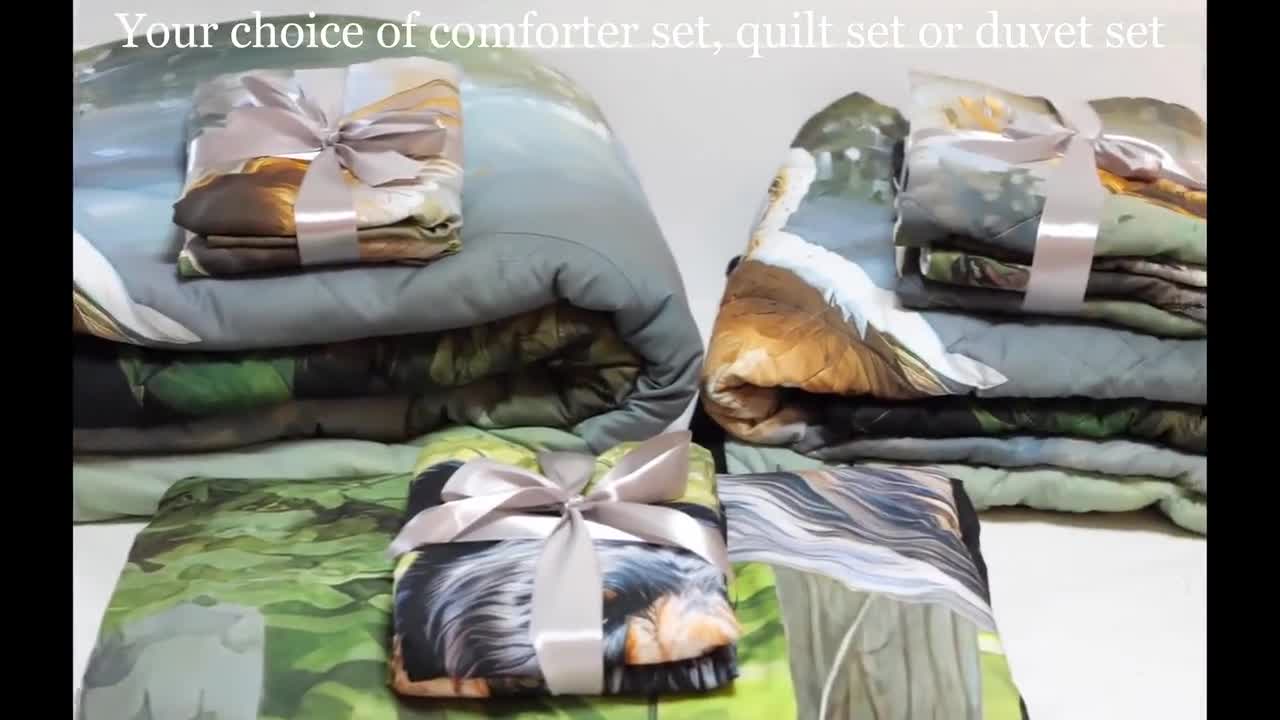 Black Bear Bedding Set, Duvet Set, Comforter Set Or Quilt Set, Wildlife  Bear Cabin Rustic Decor, Gift for Bear Lovers
